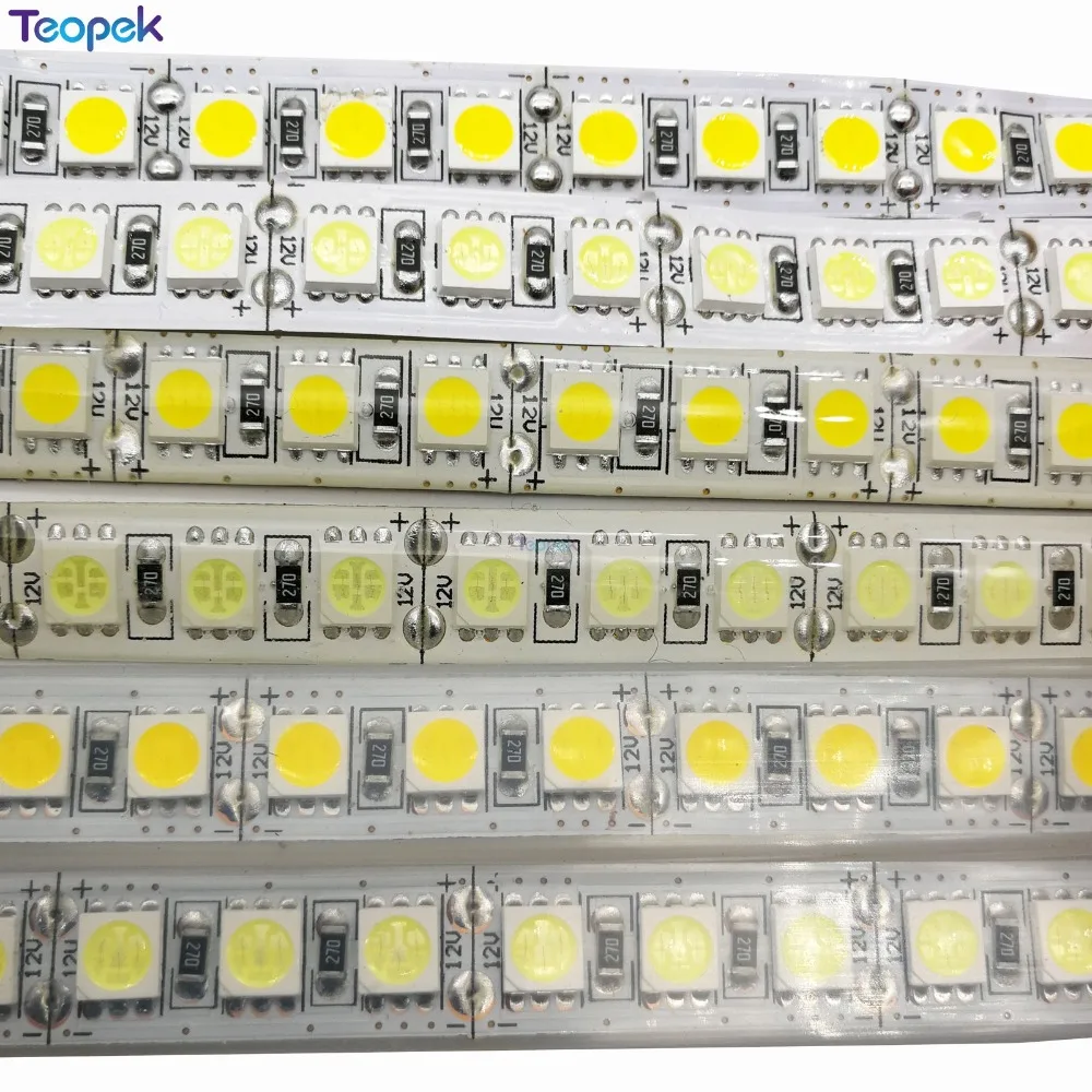 5050 Светодиодная лента 120 светодиодный s/m Однорядный теплый белый/RGB DC12V 5 м 600 светодиодный IP20 IP65 IP67 водонепроницаемый гибкий светодиодный свет