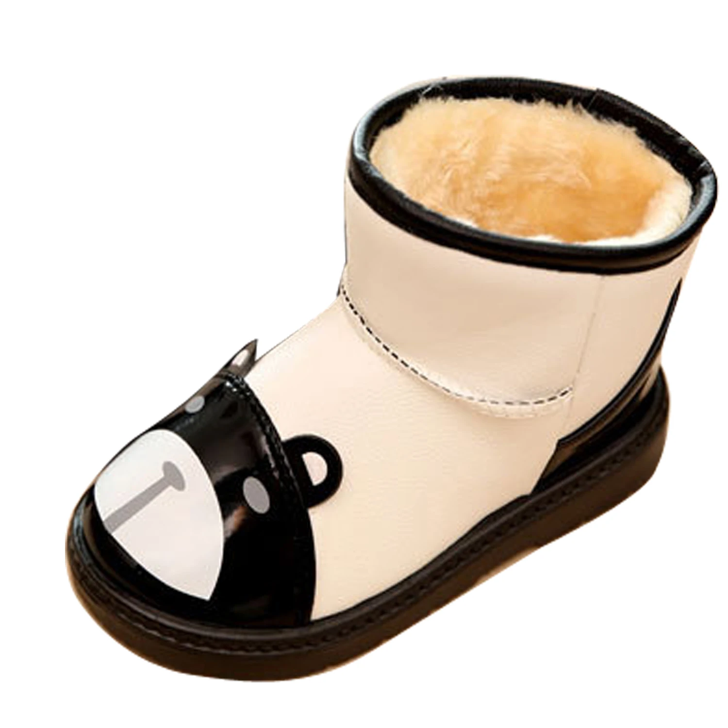 Детские зимние ботинки обувь для маленьких девочек модные водонепроницаемые с