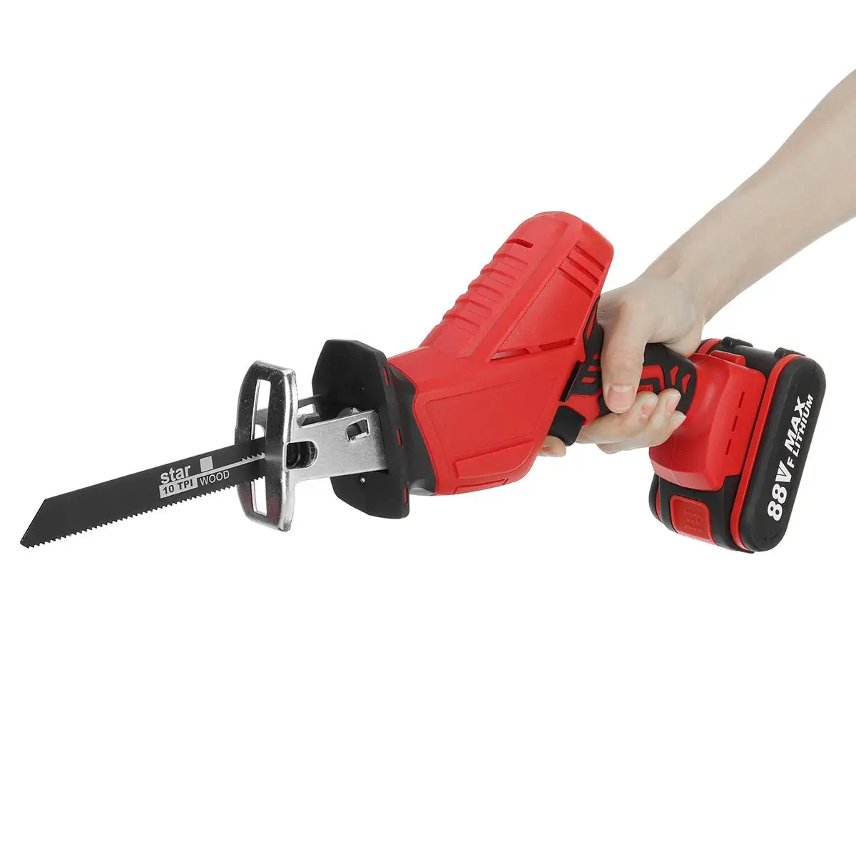 

88VF Cordless Reciprocating Saw Portable Electric Saw with Battery Replacement Wood Metal Cutting Machine Power Tool