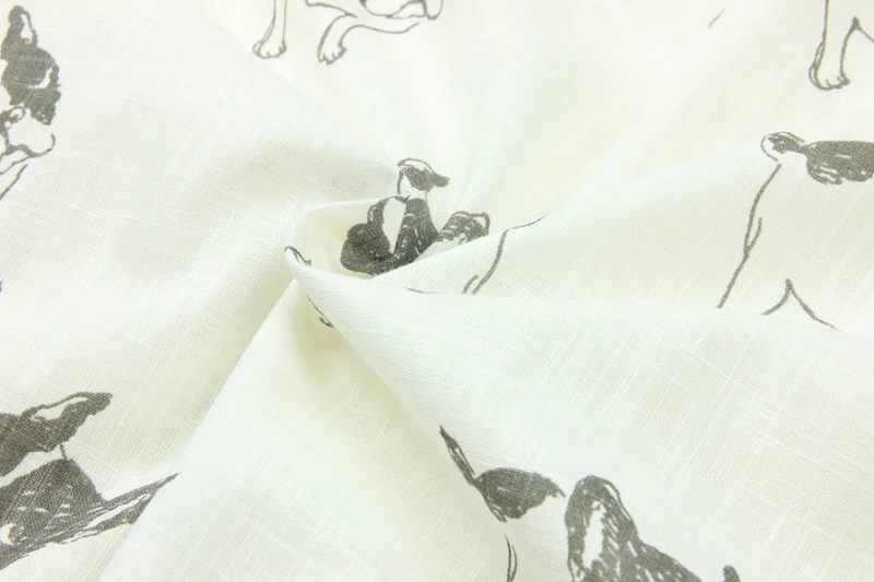 50*140 см мультяшный собака бульдог ткань ручной работы домашний текстиль пэчворк |