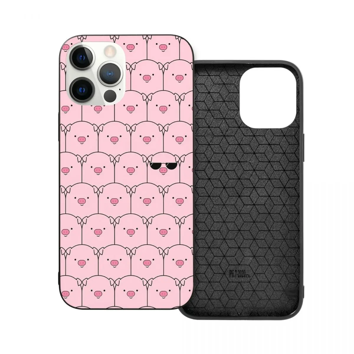 

That Cool Pig PC Glass TPU Phone Case for iPhone 12 11 Xs Xr X Pro Max Mini 7 8 Se2 Plus 6 6S