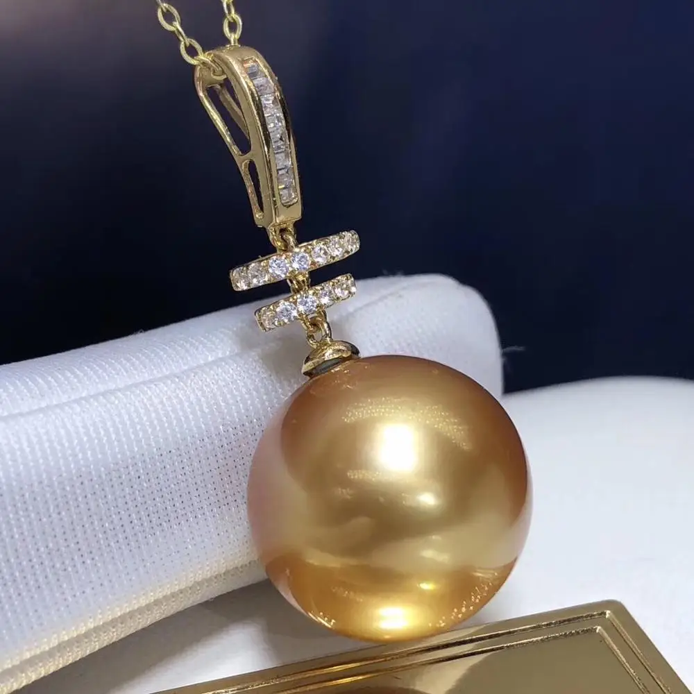 Ювелирные изделия из 18 каратного желтого золота натуральный Океанский золотой