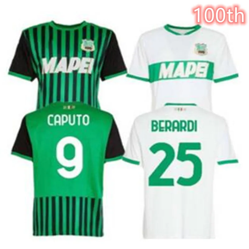 

20 21 Sassuolo Jersey 100th Anniversary Centennial Berardi BOGA Locatelli Away Maglietta Calcio Football Shirt