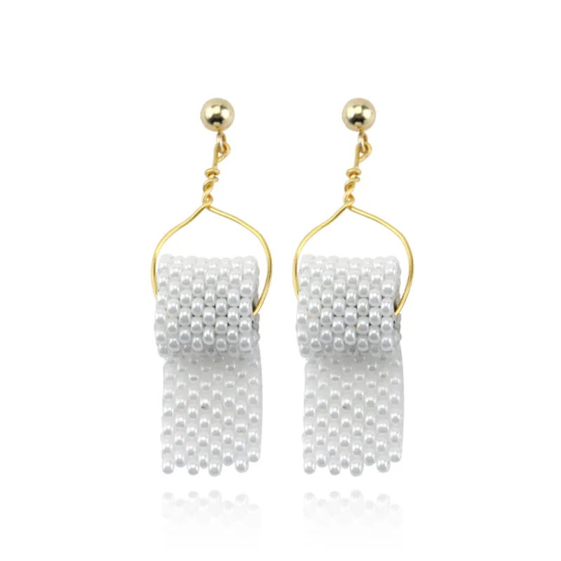 Модные забавные висячие серьги FLASHBUY из туалетной бумаги для женщин рулона 2020