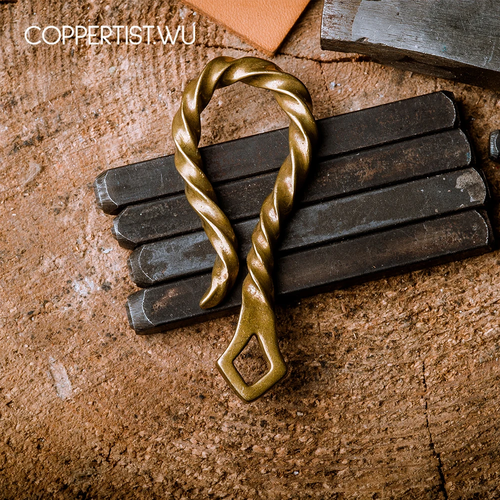 Coppertist. wu бронзовые декоративные спиральные узоры карабин Омаров застежки