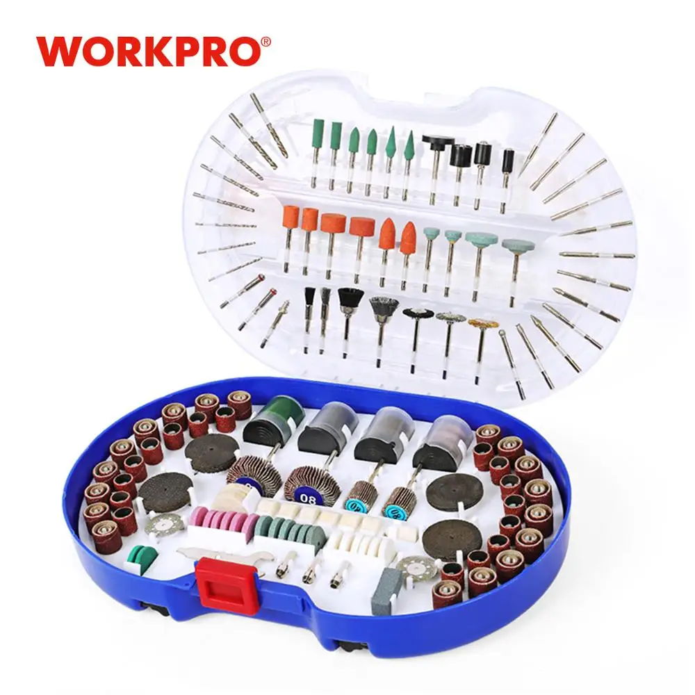 

WORKPRO 276PCS Rotary Tool Accessories Diamond Wheels Sanding Cutting Discs Die Grinder Abrasive Tool Kits