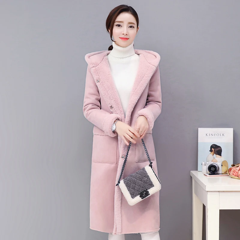 2019 теплые розовые серые парки зимние куртки Женское пальто тонкое длинное зимнее