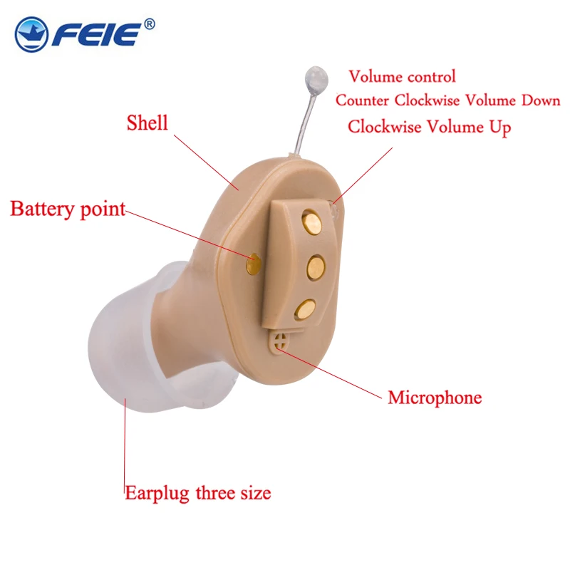 Слуховой аппарат Перезаряжаемые средство громкоговорящей связи мини слуховой