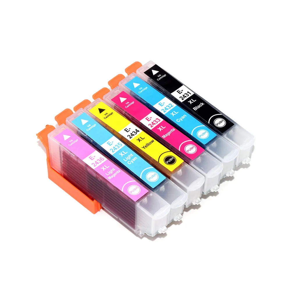 

24XL T2431-T2436 Compatible Ink Cartridge for Epson Expression Photo XP-850 XP-750 XP-760 XP-860 XP-950 XP-960 XP-55 XP-970