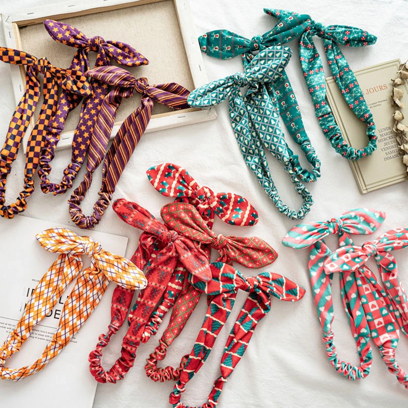 

Новинка, женские повязки на голову в стиле бохо, искусственное сердце, принт, перекрестный тюрбан, банданы, банданы, повязки для волос, аксес...