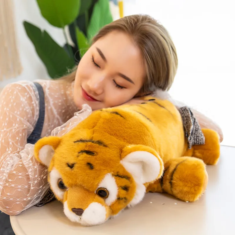 Моделирование Мягкие Тигры плюшевые игрушки забавные мягкие животные тигр куклы