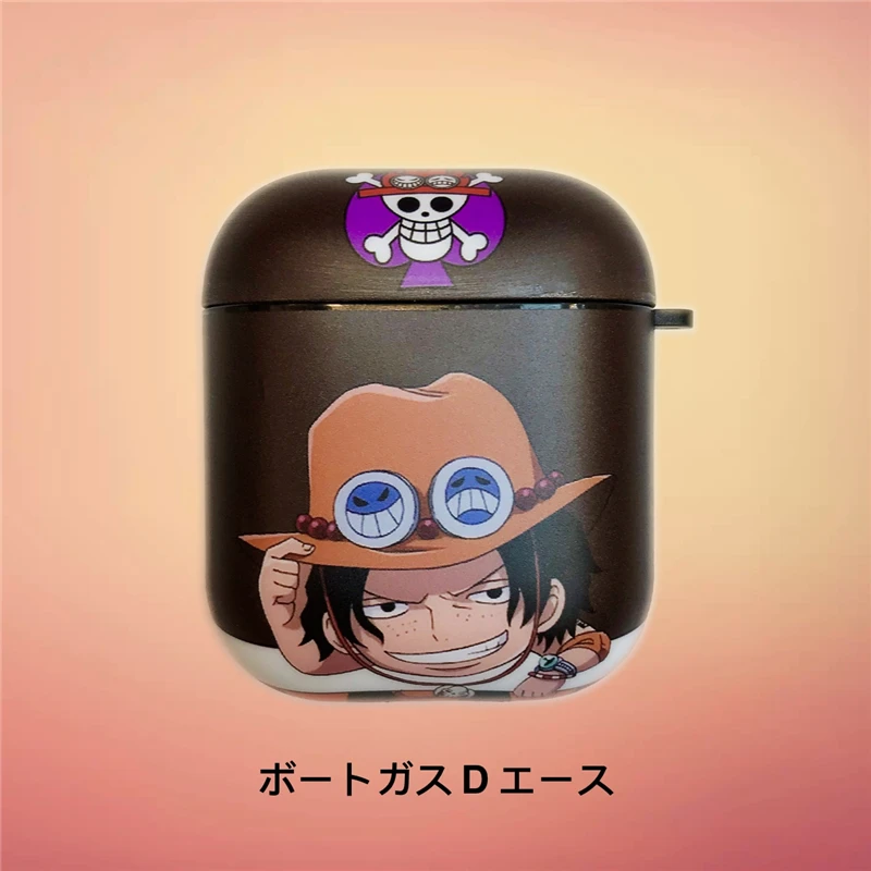 Мультфильм one piece Луффи Зоро ace чехол Bluetooth беспроводной Чехол для гарнитуры для Apple Airpods pro 3 2 модные милые наушники мягкий чехол - Цвет: for Airpods 2 1