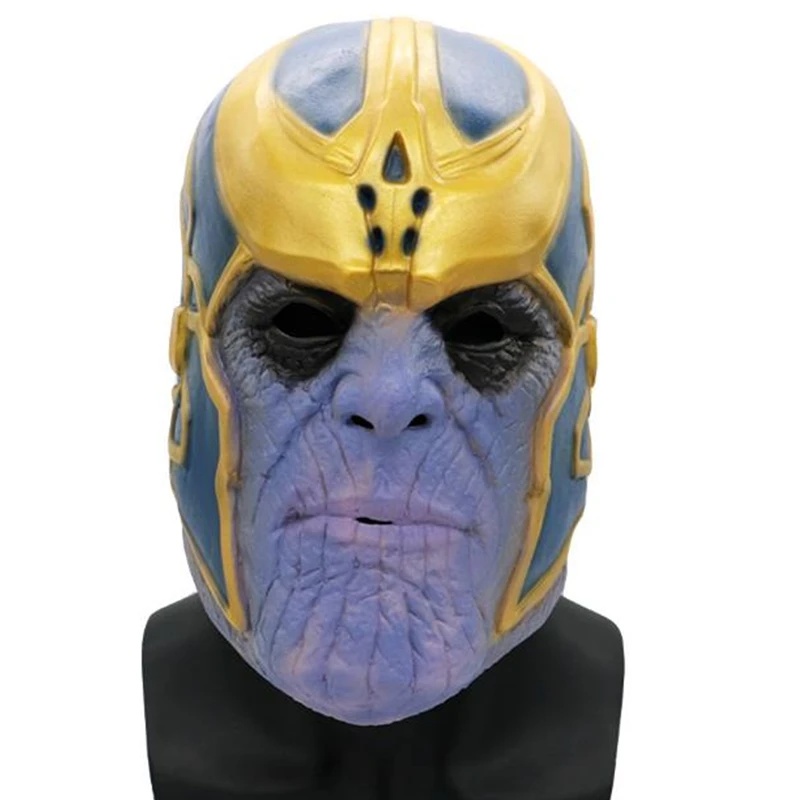 Thanos B Танос маска латексные маски Косплей фильм Бесконечность войны эндгейм Дэдпул Маска реквизит - Цвет: Thanos B