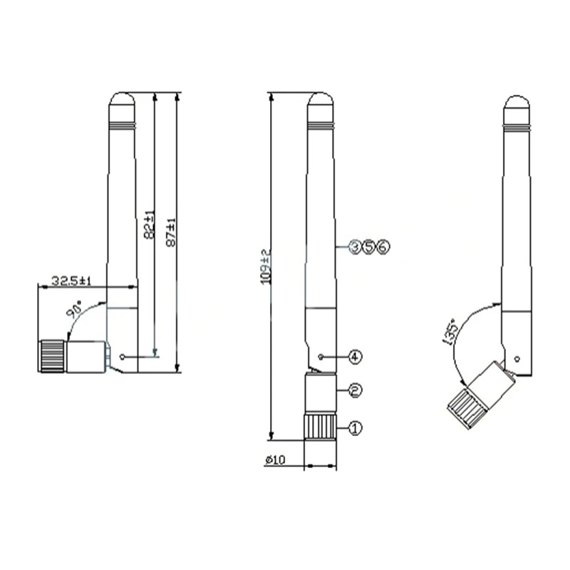 Таро 5 8G 3dBi всенаправленный Универсальный стержень тип передатчик антенна TL300K1 FPV
