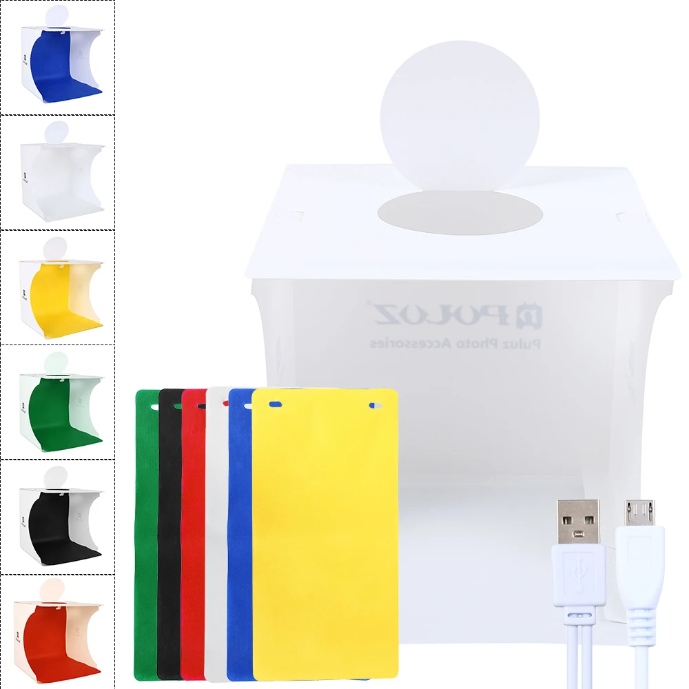 Переносной светильник вой короб для фотостудии 2 светодиодные панели 6 цветов