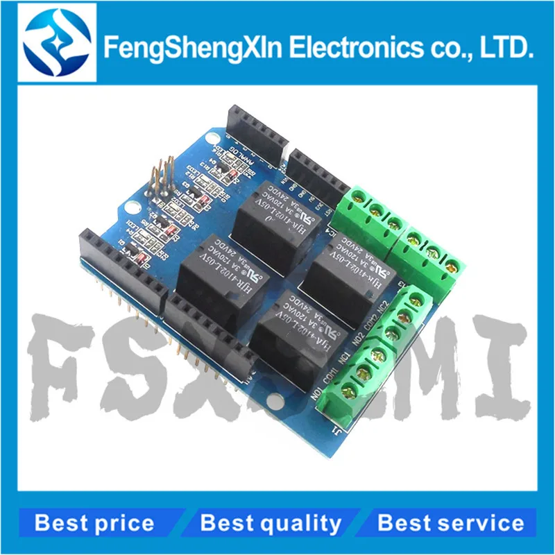 1 шт. новый 4-канальный Релейный Щит 5 В четырёхъяркий релейный модуль для arduino