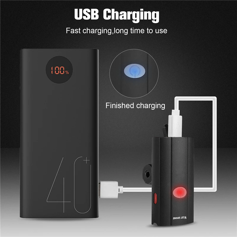 Велосипедный фонарь WEST BIKING 3 в 1 водонепроницаемая фара на шлем зарядка через USB