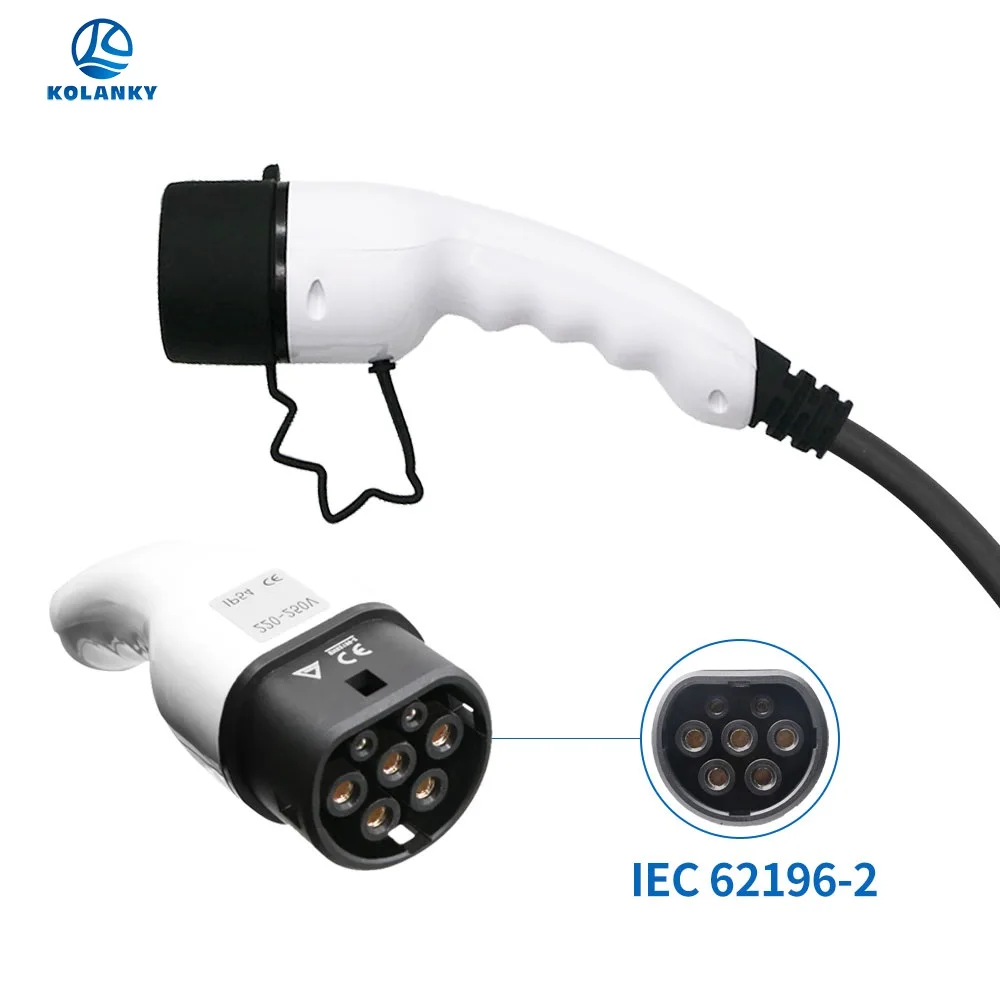 EVSE вход EV Зарядные станции 32A 1/3 фазовый разъем IEC 62196 2 Type2 электрический