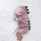 Одежда для новорожденных; Костюм динозавра для мальчиков и девочек 2020; Комбинезон; Одежда для малышей; Милая одежда с капюшоном