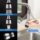 360  Вращающаяся насадка расширитель смесителя, барботер, аксессуары для кухонной головки водопроводного крана, адаптер для смесителя, фильтр, экономия воды, фильтрация