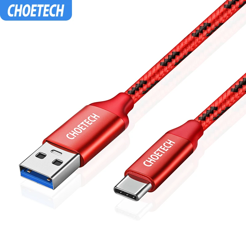 CHOETECH 0,5 м 1 м 2 м usb type-C кабель M Быстрая зарядка Usb 3,0 Usb C кабель для samsung Galaxy S9 S8 USB-C для Xiaomi Redmi huawei