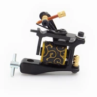 10 wraps coil tattoo machine gun cast iron single coil tattoo machine for liner and shader free shipping