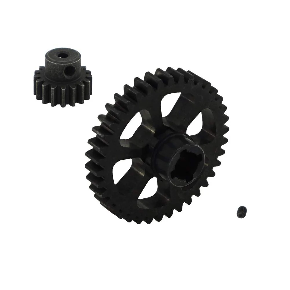 38T Steel Металл Diff Main Gear 17T Motor Pinion Gear запасные части для RC 1/18 WLtoys A949 A969 A979 K929