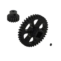 38t steel metal diff main gear 17t motor pinion gear spare parts for rc 118 wltoys a949 a969 a979 k929