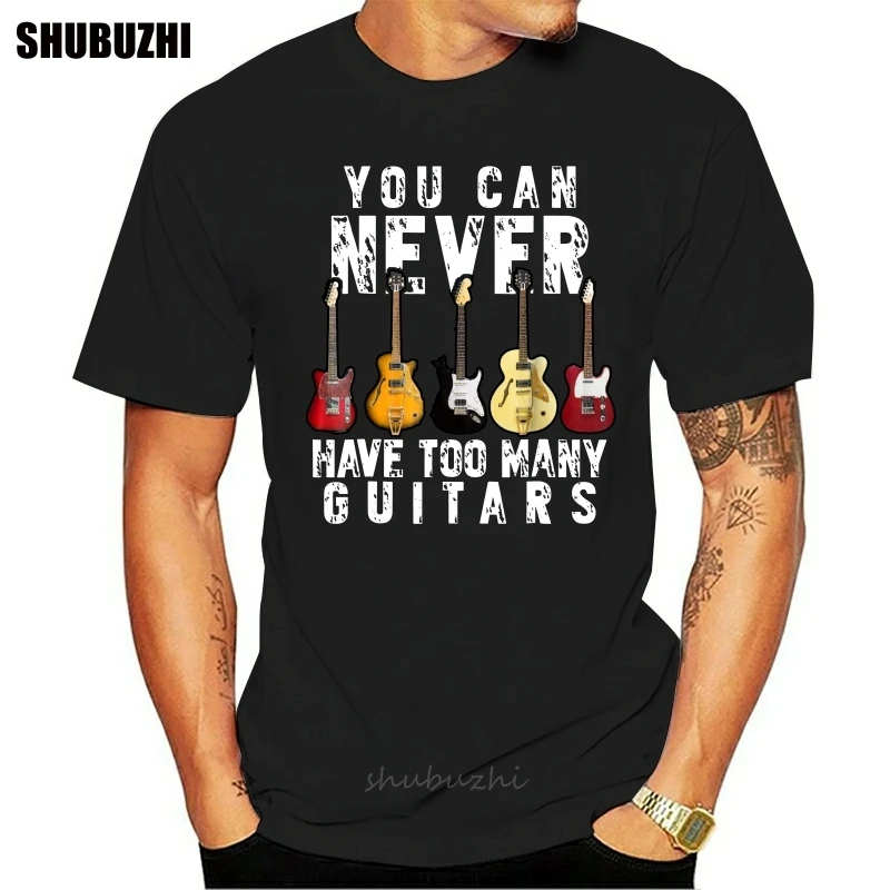 Забавная Подарочная рубашка с надписью &quot&quot You Never Not Too &quot музыкальная гитара