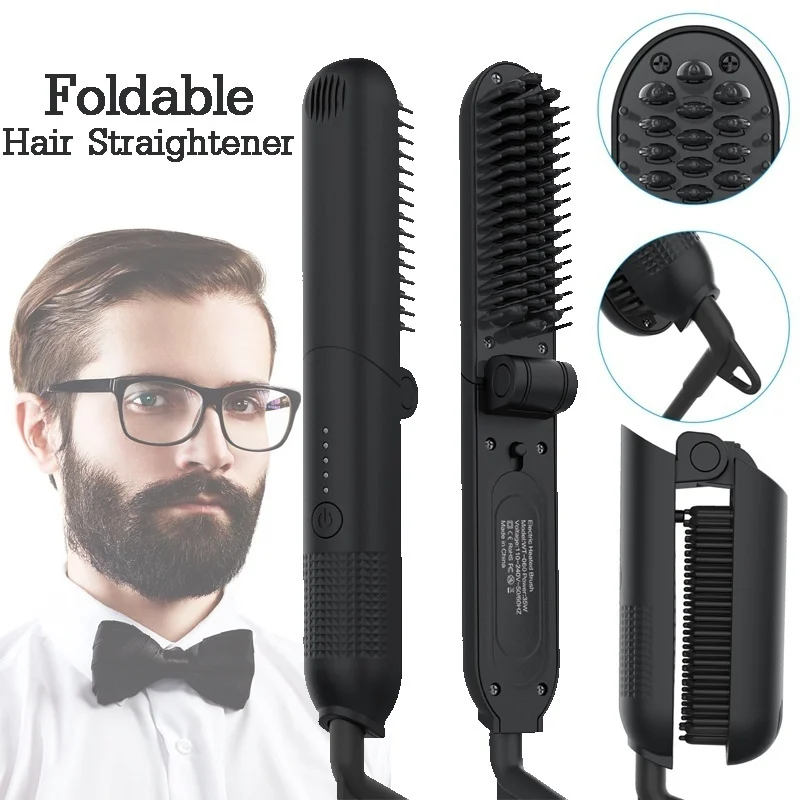 Складные прямые расчески для волос портативные с футляром хранения