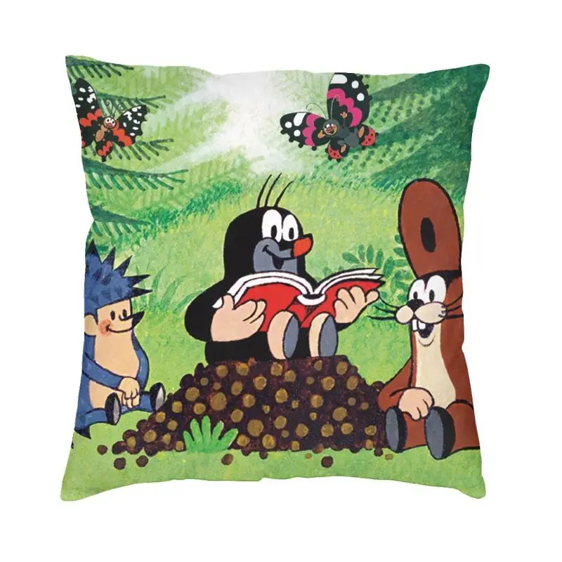 

Бархатный чехол для подушки Krtek