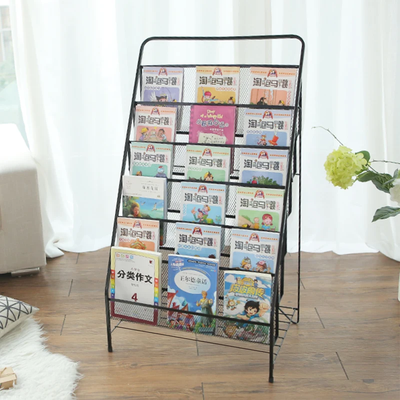 Детская книжная стойка для книг железная журналов простая Книжная полка