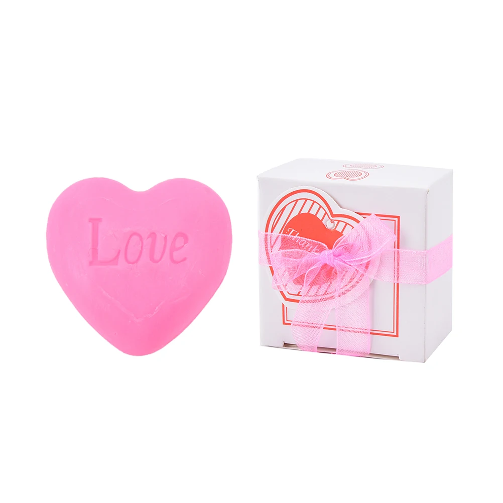 

1pc Handmade Love Heart-shaped Design Bath Soap Wedding Party Love Gift Valentine Gift Soap
