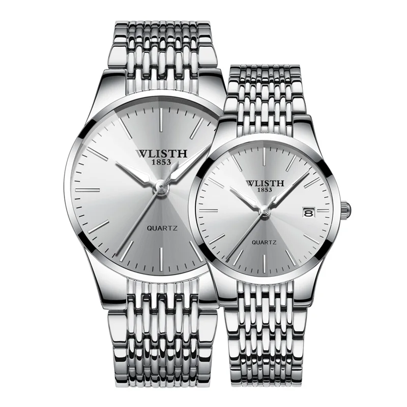 Часы наручные кварцевые для влюбленных, роскошные брендовые модные повседневные для пар, для мужчин и женщин от AliExpress WW