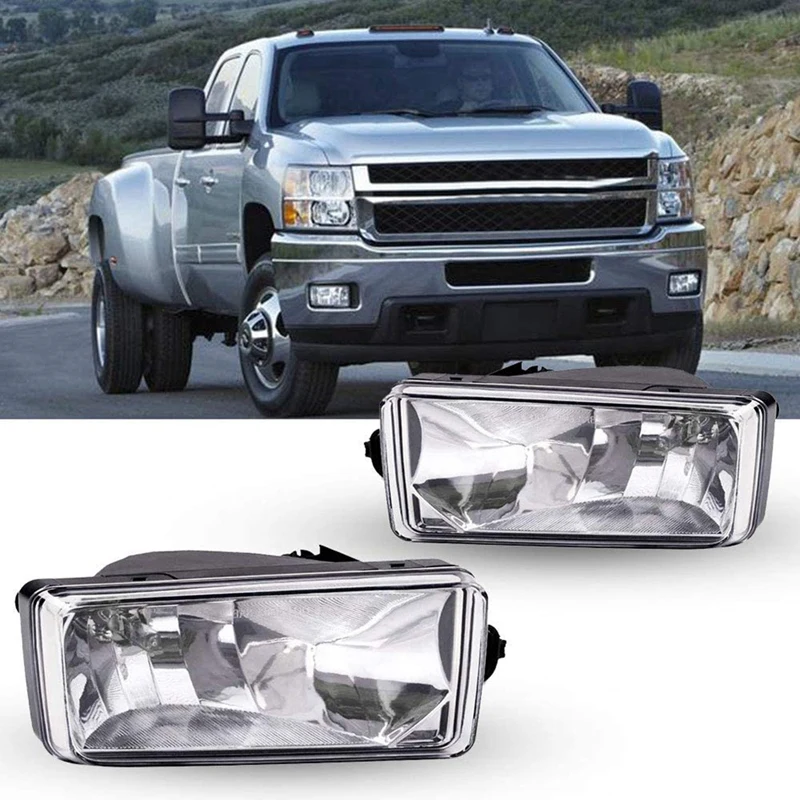 

Clear Lens Driving Fog Lights Lamps for Chevy Silverado Suburban Tahoe GMC Sierra Yukon 25883245 GM2593160​