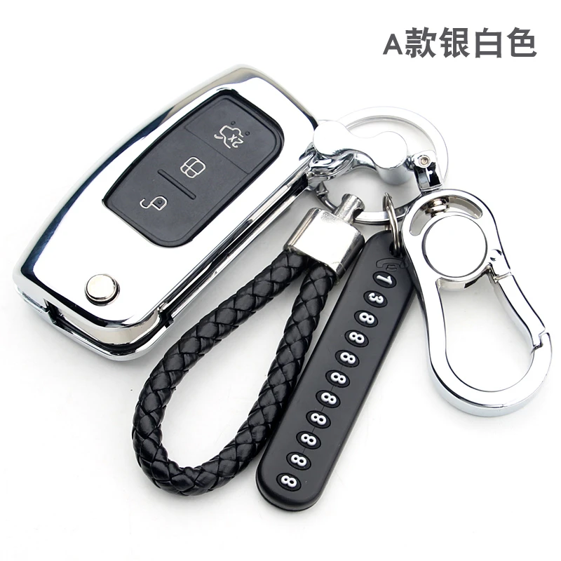 

Zinc alloy Key Remote Cover Case Protect For Ford Fiesta Focus 2 Ecosport Kuga Escape 3 Buttons Car Flip Key Accessaries