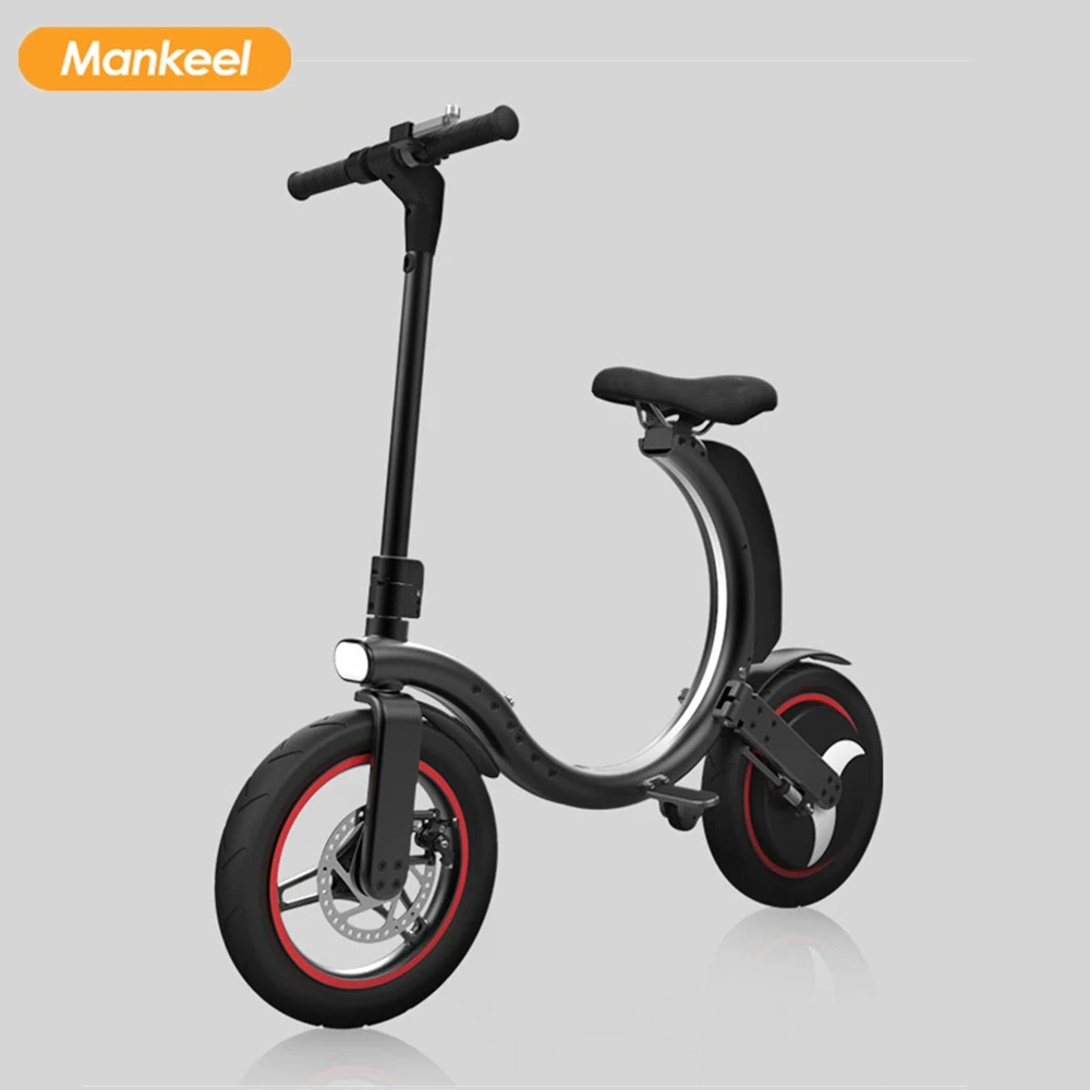 Полностью складной электрический велосипед 14 дюймов большой с дисковым тормозом