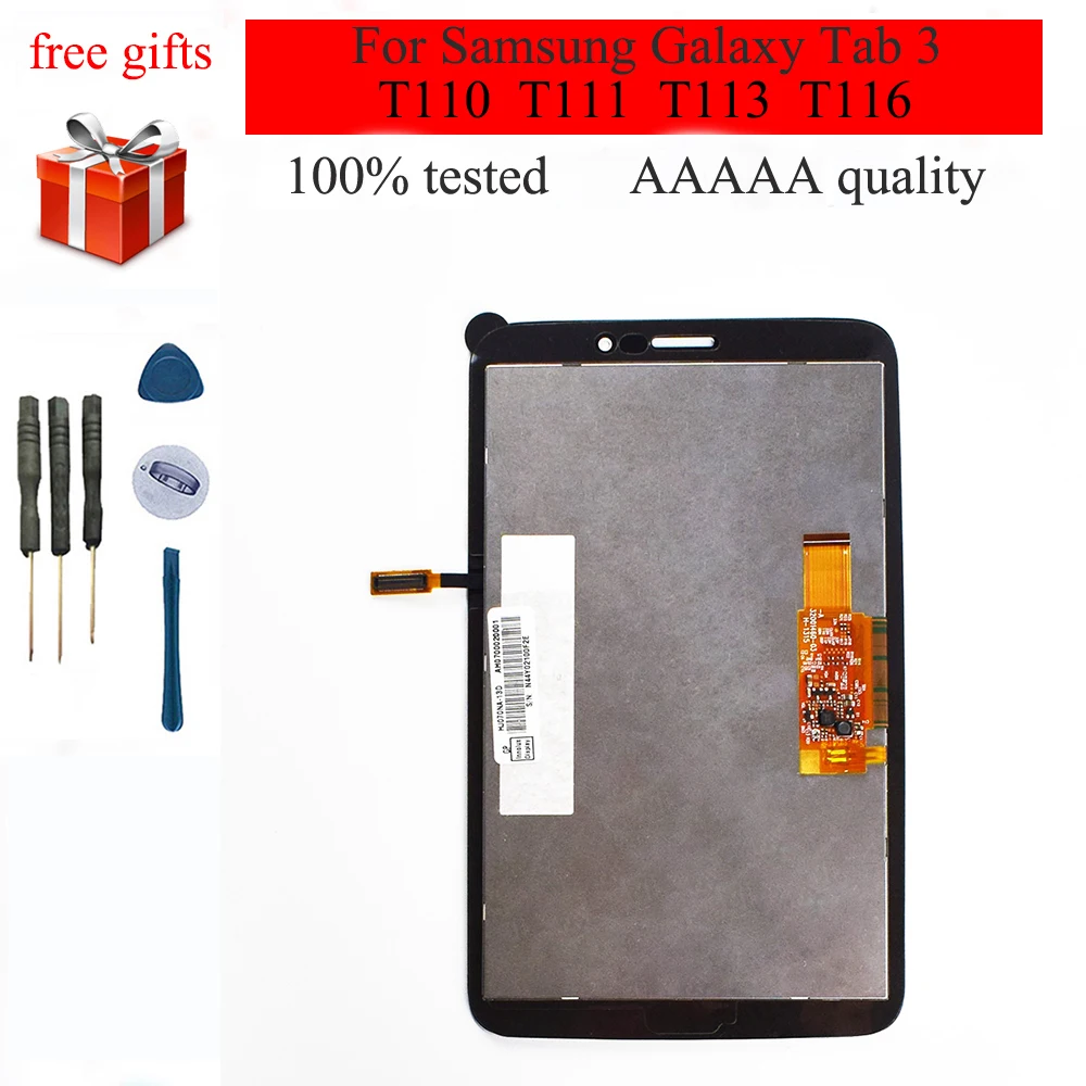 Для Samsung Galaxy Tab 3 SM T110 T111 T113 T116 сенсорный экран дигитайзер Сенсорное стекло + панель