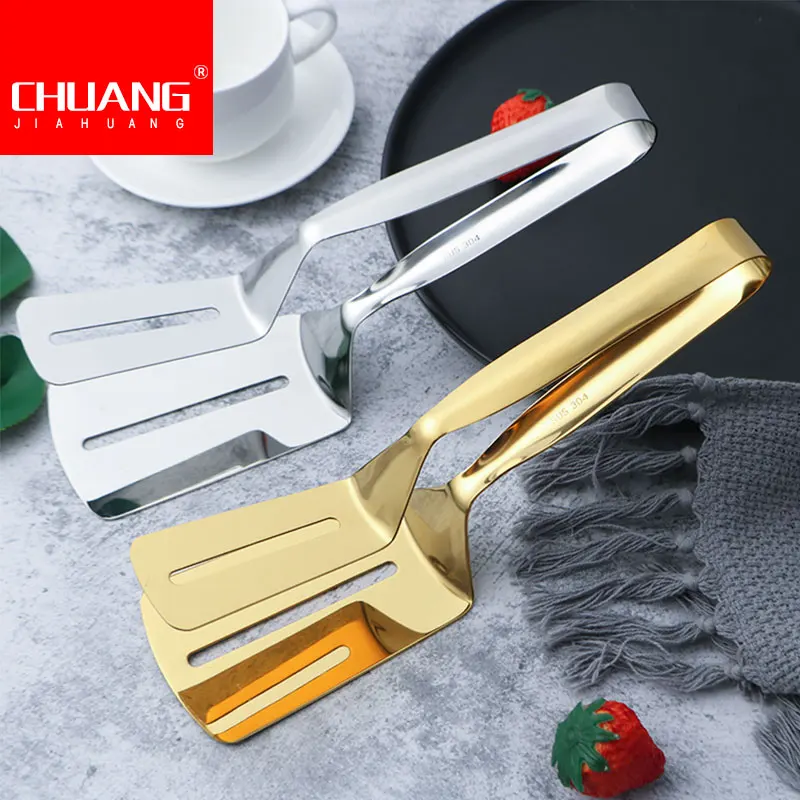 1 шт. 2 цвета нержавеющая сталь щипцы пищевые Tong хлеб торт зажим для пиццы