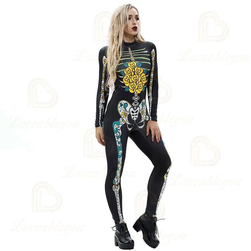 Новинка 2020 страшные костюмы для косплея со скелетом и призраком женщин