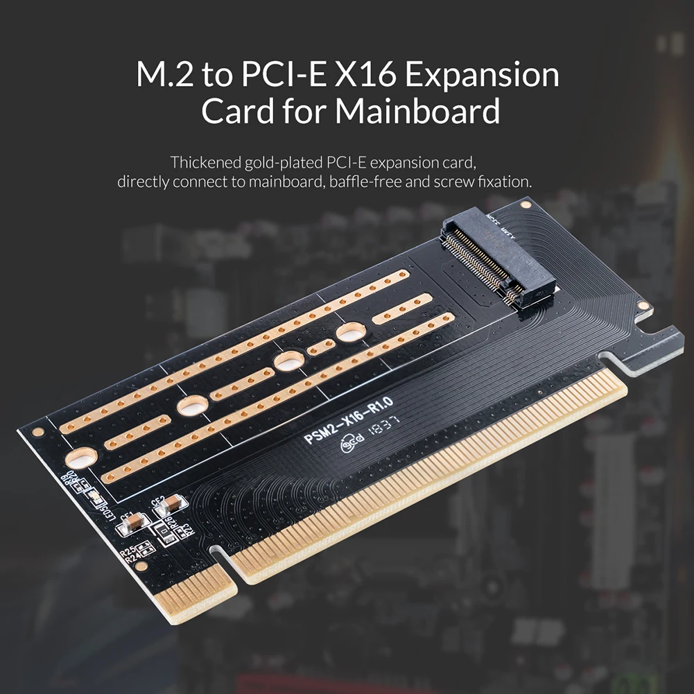 плата расширения m 2 ngff m key nvme ssd к pci e 30 gen3 x16 а