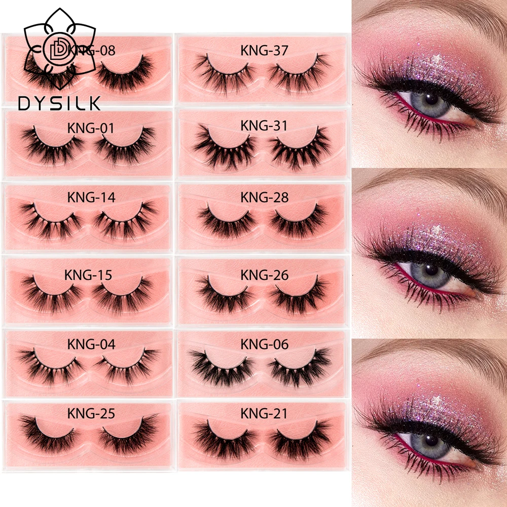 DYSILK 3D норковые ресницы толстые длинные 100% безжалостные натуральное