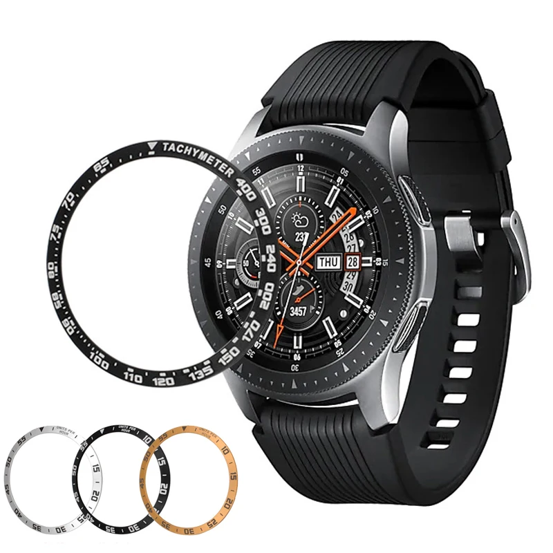 Galaxy Watch 46 мм кольцо для samsung gear S3 Frontier 42 мм металлическая клейкая крышка против царапин Смарт часы крышка аксессуары
