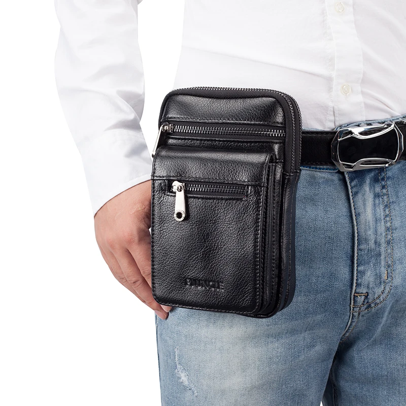 Сумка-мессенджер мужская из натуральной кожи повседневный саквояж на ремне