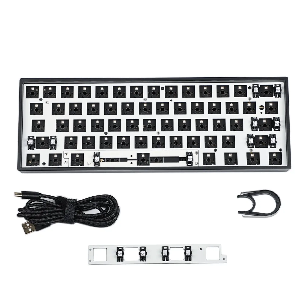 GK61 GK61XS GK61X RGB Горячая замена программируемый проводной Bluetooth Замена пространства