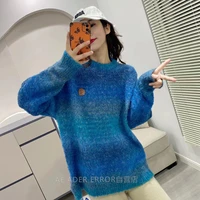 ader 21autumn and winter high quality korean fashion ins knitting 11 gradient sweater female adererror wool knit sweater unisex