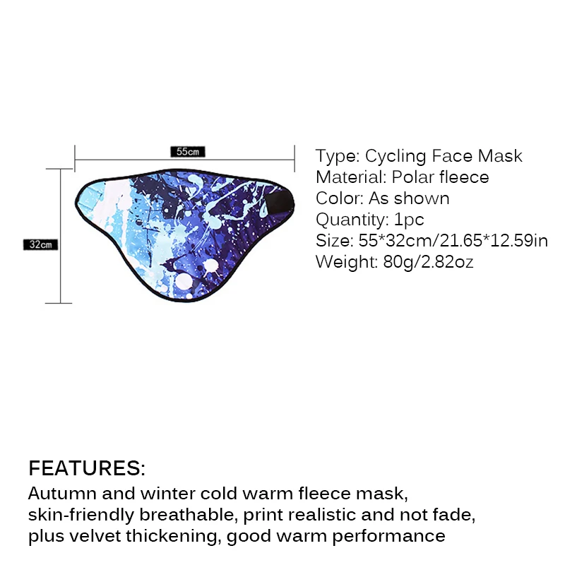 Для езды на велосипеде Половина маска для лица из неопрена удобные Лыжный Спорт