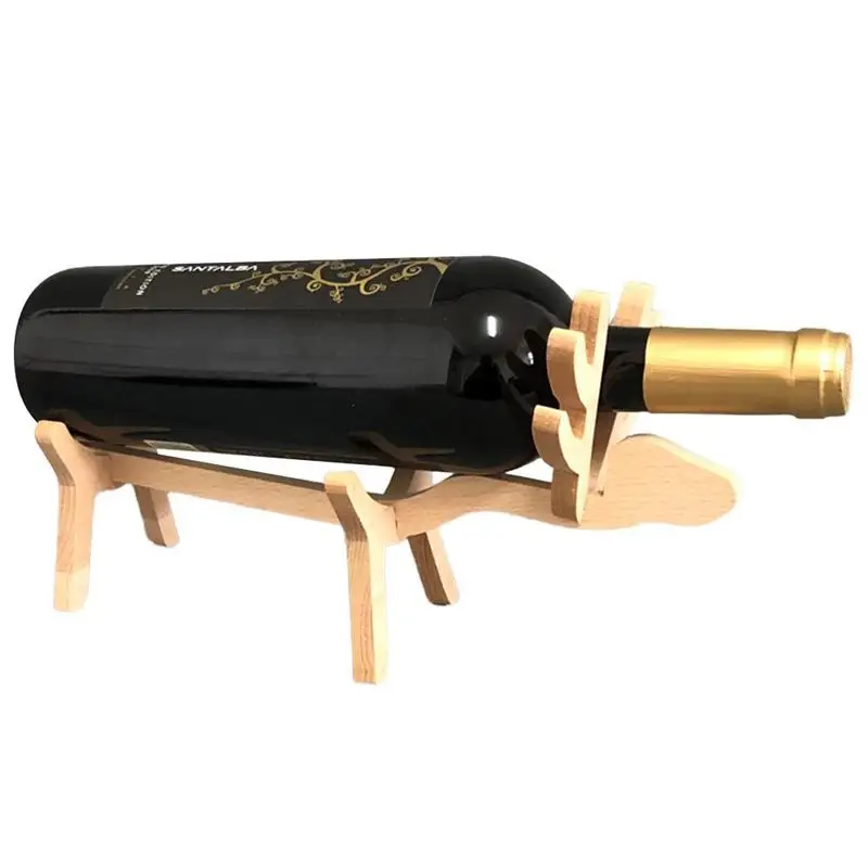 Деревянный винный шкаф Лось полка для винных бутылок бара вечеринок вина Дисплей