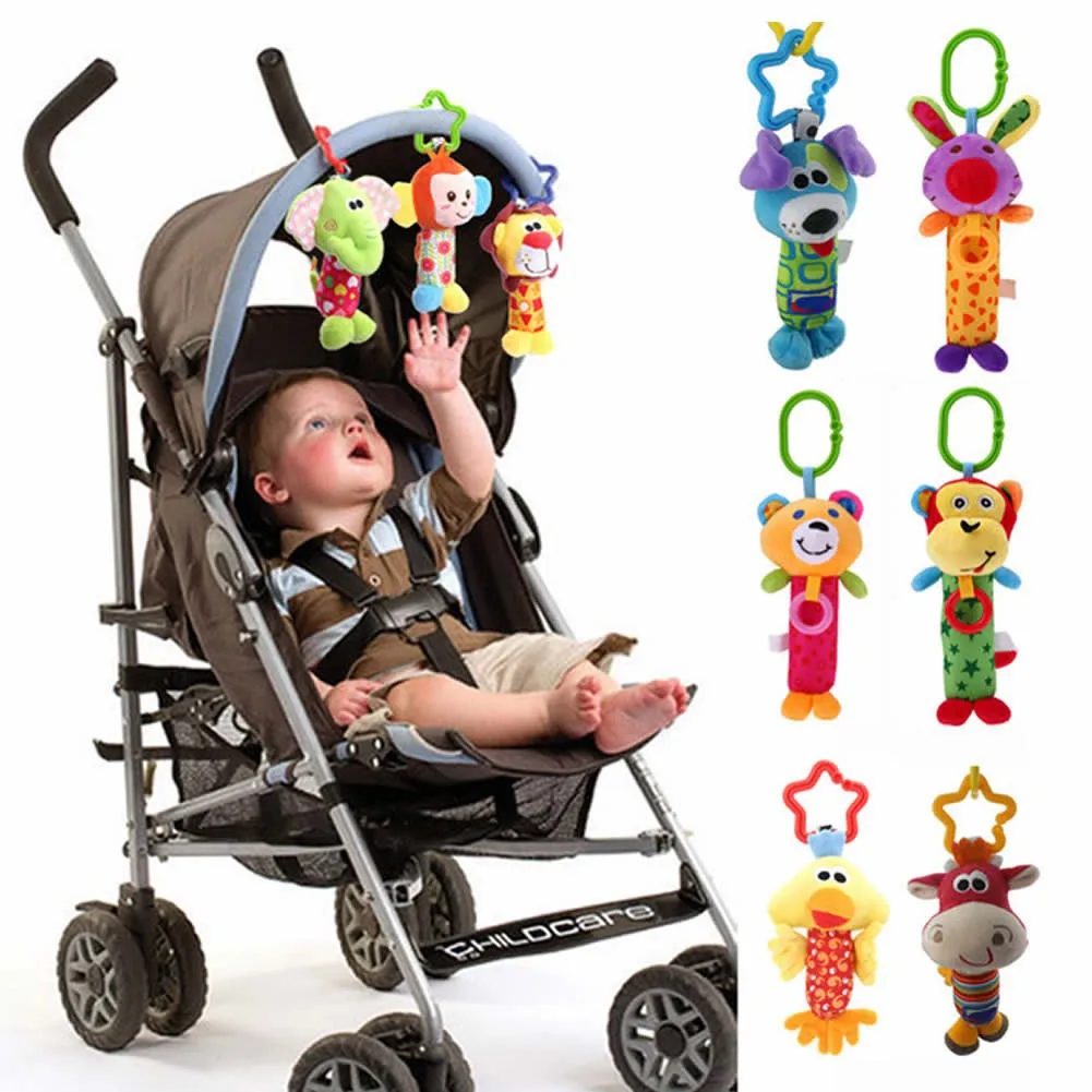 

Newborn Baby Toys 0-12 Months Cartoon Animal Baby Plush Rattle Mobile Bell Toy Infant Toddler Early Educational Toys speelgoed