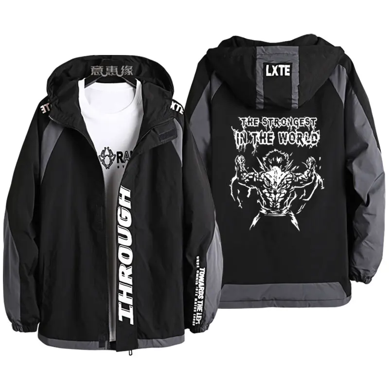 

New hanma baki Hoodie Anime Grappler Hooded Fall Winter polyester Coats Jackets Men Gril Cardigan Sweatshirt